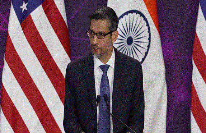 India is Going to Have an Extraordinary Trajectory with AI: Sundar Pichai